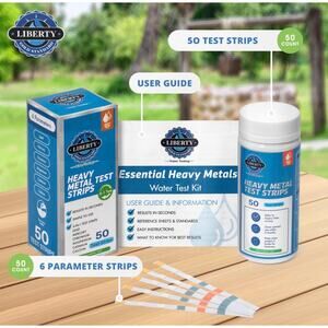 Liberty Gold Standard Hard Water Testing Strips 6 in 1 Ct 50